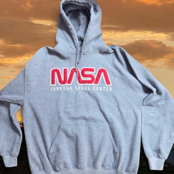 NASA Other - ❤️SOLD❤️Vtg Inspired NASA Classic Logo Gray Heavy Blend Sweatshirt Size Adult L